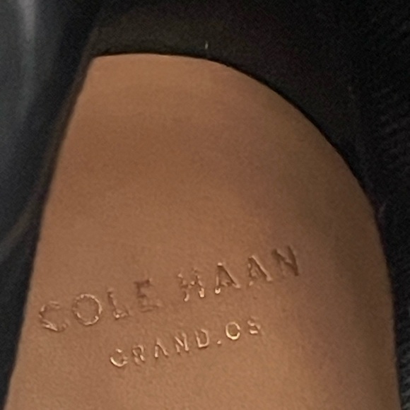 Cole Haan Womens Kenmare Tall Riding Boot Leather Black Buckle Detail Zip Size 9 - Picture 11 of 14